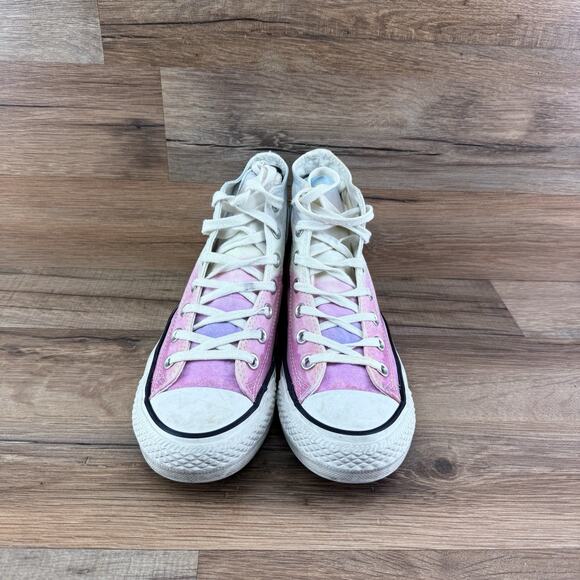 Chuck Taylor Size 7 All Star Plastic Pink CT AS HI Top fashion sneaker style - Picture 2 of 6